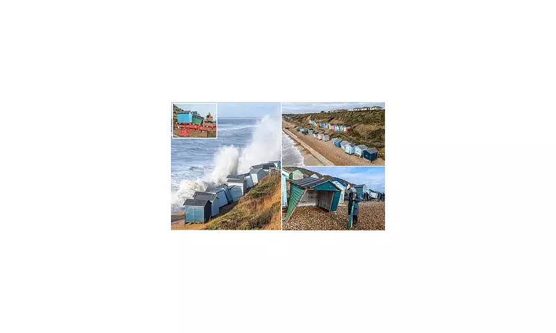£1 Million Cliffside Beach Huts Removed Over Safety Fears as Erosion Threatens Coastal Town