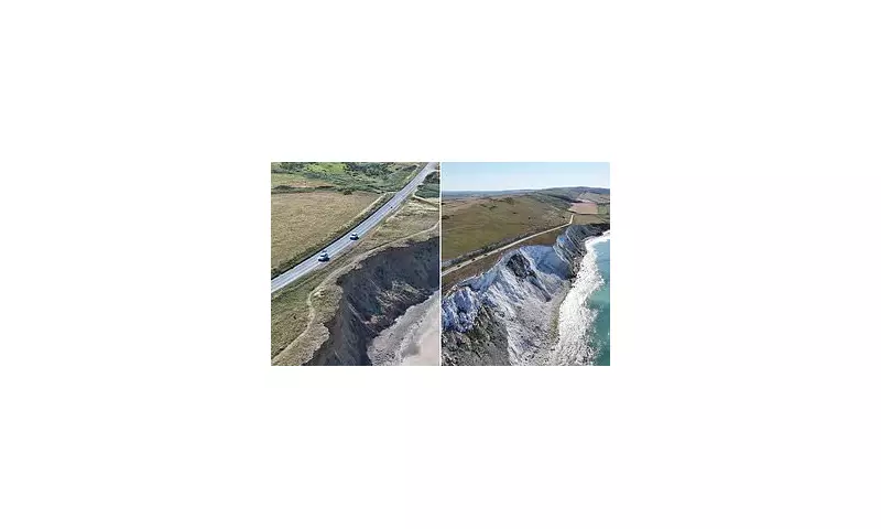 Britain's Scenic Coastal Road at Risk: Just 4 Metres from Crumbling Cliff Edge