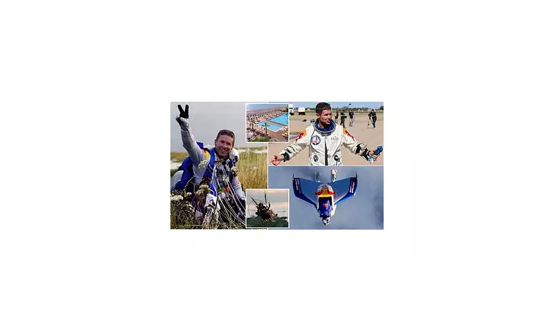 Daredevil Felix Baumgartner in Paragliding Horror: Legendary Skydiver Survives Terrifying Hotel Pool Crash