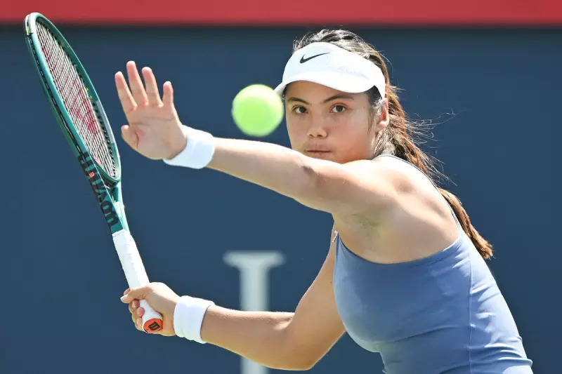Emma Raducanu Stumbles Against Peyton Stearns in National Bank Open Clash