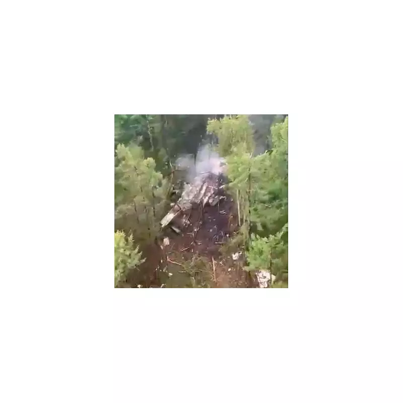 Horrifying Moment Russian Plane Crashes Near Moscow: Shocking Footage Emerges