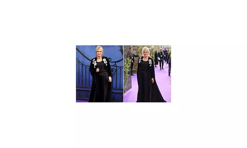 Joanna Lumley Stuns in Gothic Glamour at 'Wednesday' Season 2 Premiere