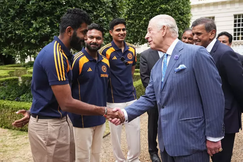 King Charles Hosts England Cricket Star Shoaib Bashir at Buckingham Palace