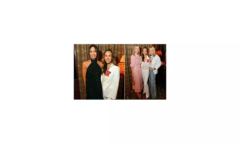 Myleene Klass Stuns in White Power Suit as She Celebrates MBE with Christine Lampard and Nicole Appleton