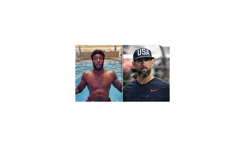 Olympic Legend Michael Phelps Takes Baltimore Ravens Players for a Swim in Hilarious Training Session