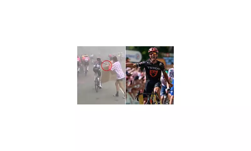 Tour de France Star Julian Alaphilippe Caught in Bizarre Fan Altercation Over Cardboard Sign