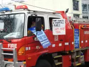 CFA Victoria Firefighters Caught in Political Storm After Displaying Liberal Party Signs at Melbourne Protest
