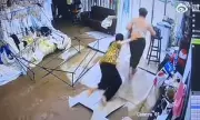 Chaos in Clothing Store as Pipe Burst Sends Half-Naked Shoppers Fleeing in Horror