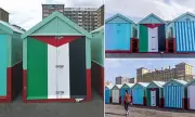 Council Orders Owner to Repaint Beach Hut Featuring Palestinian Flag in Coastal Clash