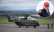 Donald Trump's Scotland Visit: Military Helicopter Spotted in Ayrshire Amid Tight Security Preparations