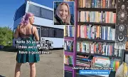 From House to Double-Decker Dream: How One Woman Transformed a Bus into a Cosy Home with a Library