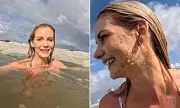 Influencer Sparks Outrage by Swimming in Murky Sea Foam Amid Sewage Spill Claims