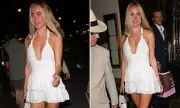 Kimberley Garner Stuns in a Plunging Summer Dress During a Romantic Outing with a Mystery Man