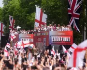Lionesses Triumph: England Fans Celebrate Historic Euros Win in London