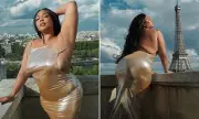 Lizzo Stuns in Paris with Braless Metallic Gown and Flaunts Weight Loss