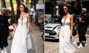 Nicole Scherzinger Stuns in a Flowing White Linen Maxi Dress – Your Perfect Holiday Wardrobe Essential