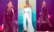 Nicole Scherzinger Stuns in Sheer Catsuit at Dream Fest in Baku