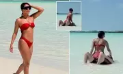 Priyanka Chopra Stuns in Bikini as She Playfully Straddles Husband Nick Jonas During Romantic Getaway