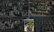 Shocking Aerial Images Reveal Ukrainian City Obliterated by Putin's War Machine