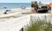 Shocking Moment: Girl Sunbathing on Moving Pickup Truck at North Carolina Beach Sparks Outrage