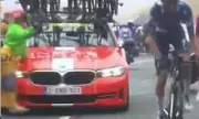 Shocking Moment INEOS Team Car Collides with Spectator at Tour de France – Man Hospitalised
