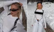 Tammy Hembrow Stuns Fans with Braless Skiing Adventure in the Snow
