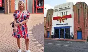 Woman in Union Jack Dress Sparks Controversy at Wetherspoons Amid Anti-Migrant Protest