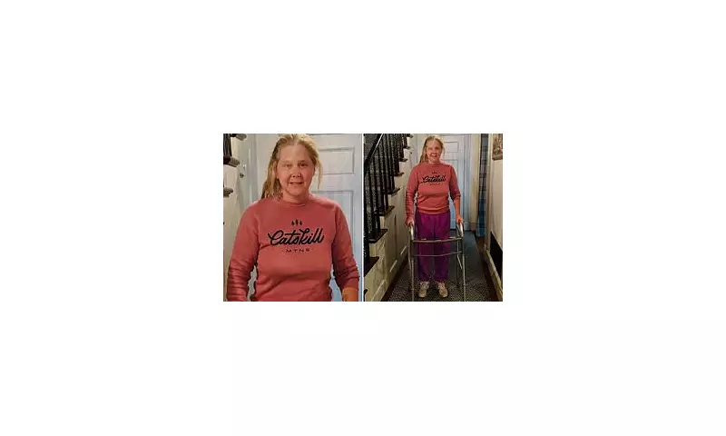 Amy Schumer Stuns Fans with Walker Photo After Secret Spinal Surgery Following Surfing Accident