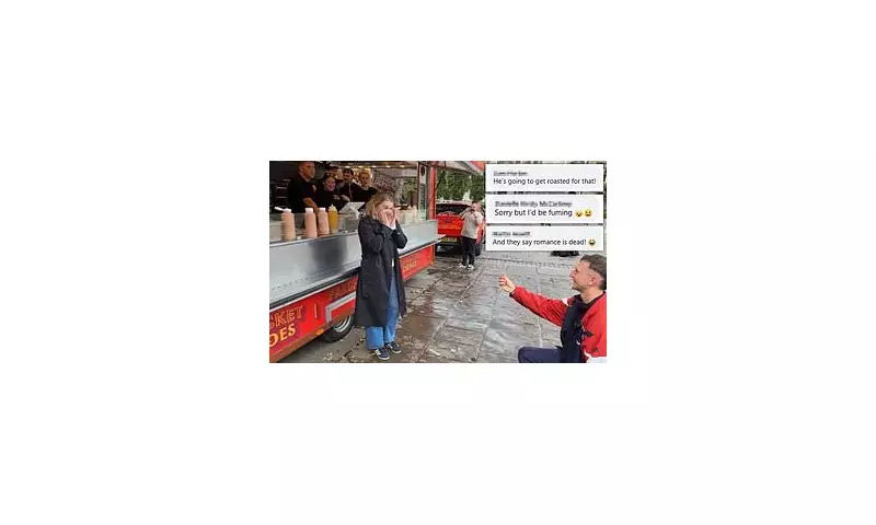 Chip Shop Surprise: Man Proposes Outside SpudBros Van in Heartfelt Gesture
