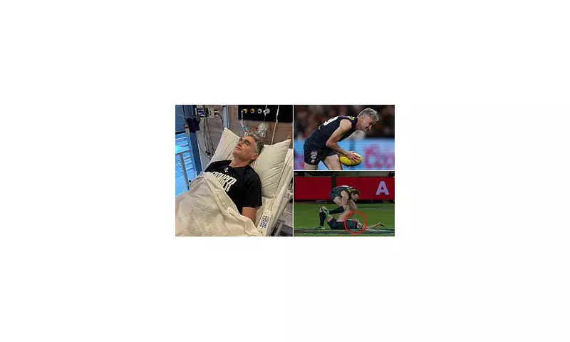 Comedian Dave Hughes in Intensive Care After Punctured Lung in AFL Legends Match | Daily Mail
