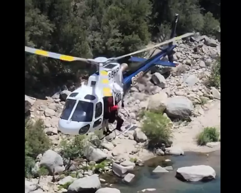 Daring Rescue: California Man Saved After Being Trapped Behind Waterfall