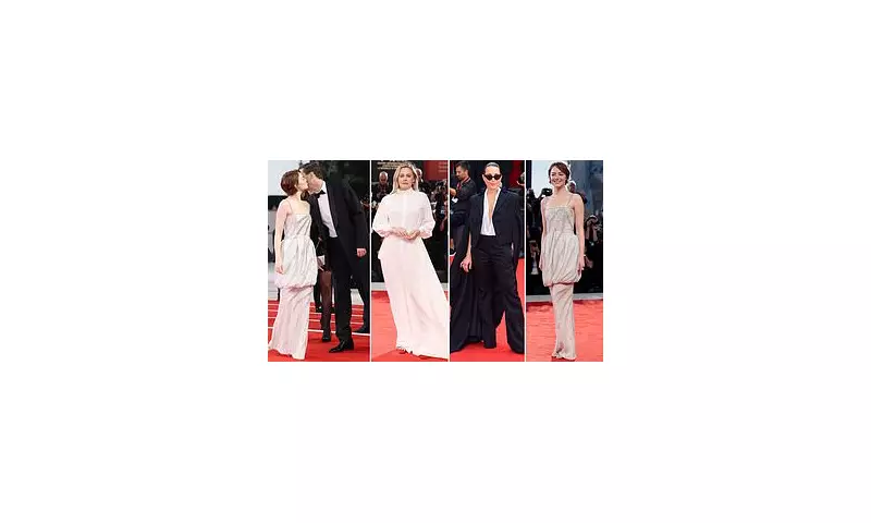 Emma Stone & Dave McCary Share Intimate Red Carpet Kiss at Venice Film Festival | Bugonia Premiere