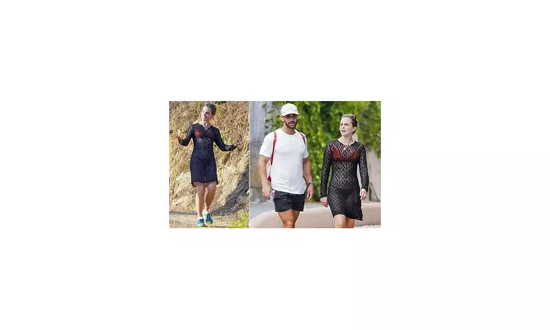 Emma Watson Stuns in Sheer Lace Dress During Saint-Tropez Hike with Personal Trainer | Daily Mail