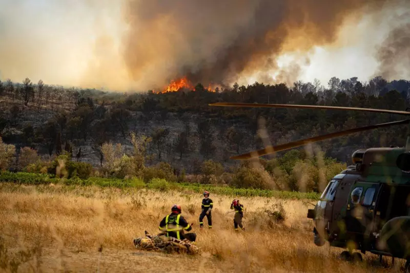 France Battles Raging Wildfires Amid Soaring Temperatures in Southern Aude