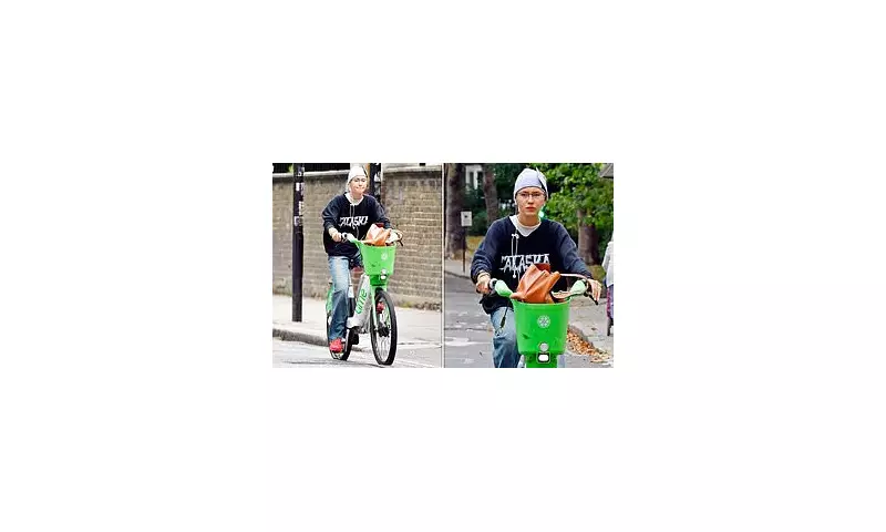 Iris Law's Eco Commute Chaos: Model's Lime Bike Puncture in Central London Traffic