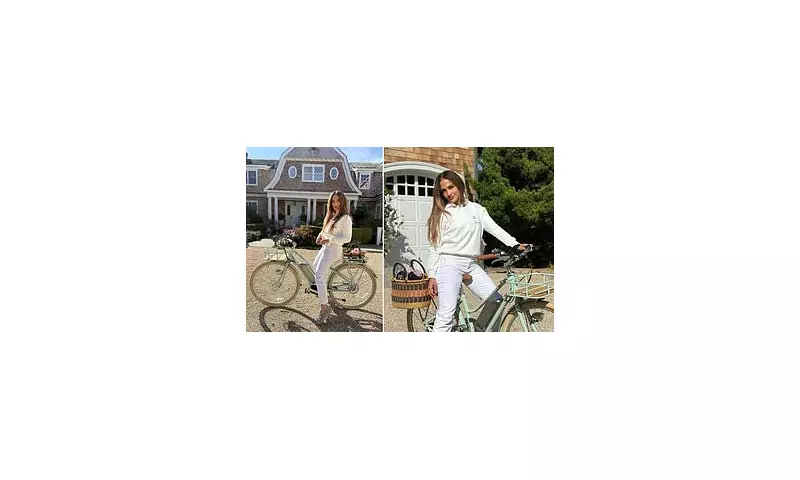 Jennifer Lopez Sizzles in Casual Hamptons Photoshoot, Straddling a Bicycle in Denim Shorts | Daily Mail