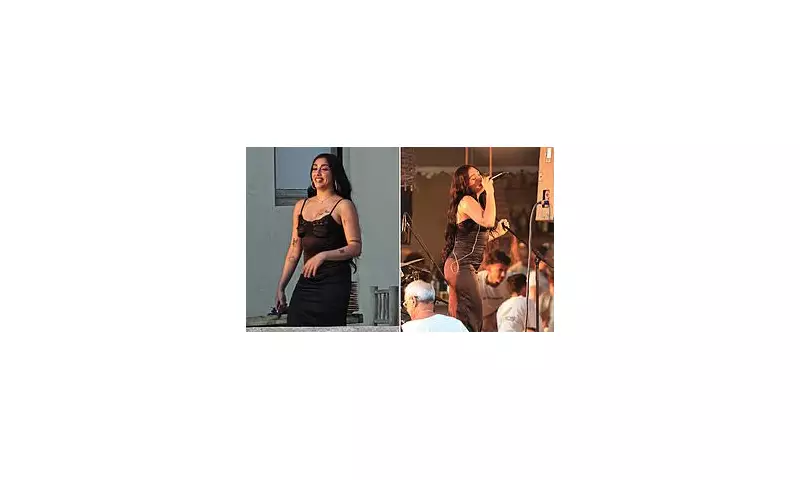 Lourdes Leon Stuns in Satin Slip Dress During Electrifying Ibiza Performance with Band Lolahol | Daily Mail
