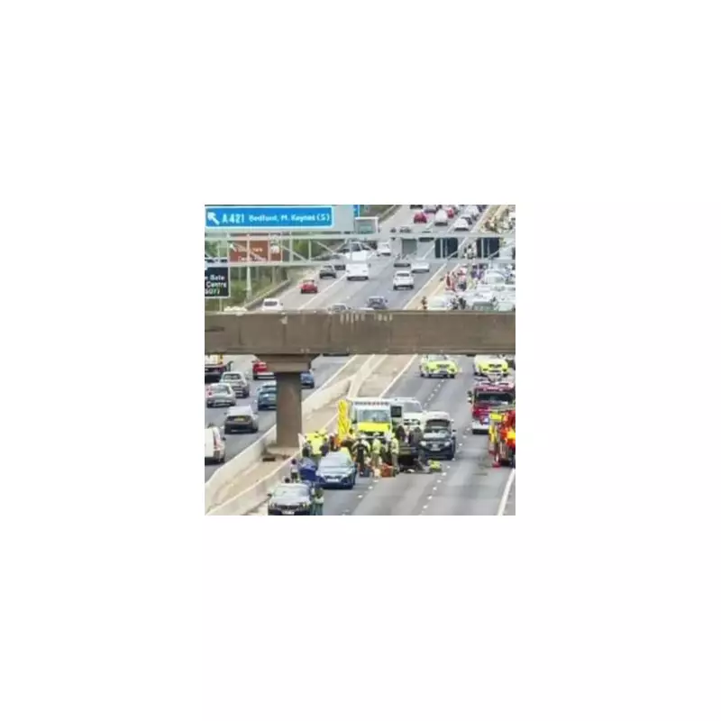 M1 Motorway Chaos: Lorry Fire Sparks 12-Hour Closure and 10-Mile Queues | Live Updates