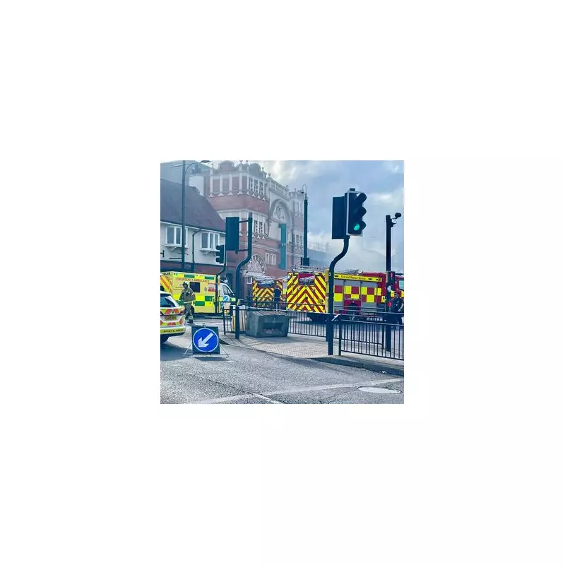 Major Blaze Engulfs Historic Southend Palace Theatre | Emergency Services Battle Inferno