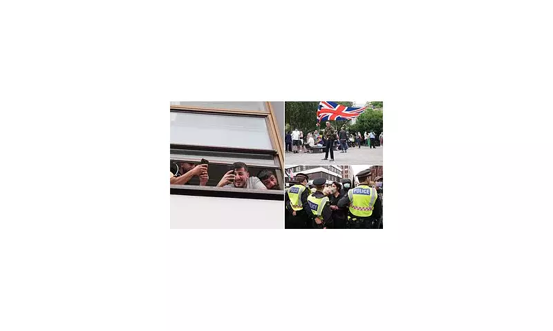 Migrants Mock Protesters in Islington: Chaos Erupts Outside Hotel Housing Asylum Seekers