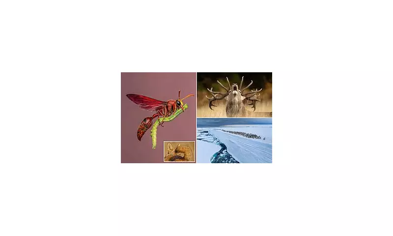 Nature's Magic: Wasp 'Witch' on a Broomstick and Penguins in Snowstorms Among Jaw-Dropping Wildlife Photo Awards