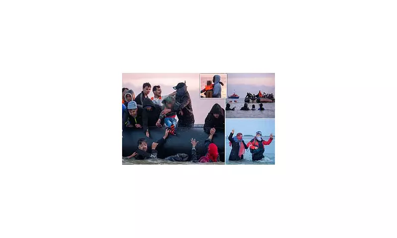 Shocking Footage: Migrants Land Illegally on UK Shore as French Authorities Stand By
