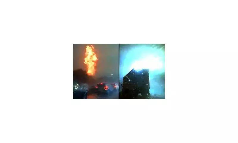 Shocking Lightning Strike Sets Tower Ablaze in South Carolina Amid Hurricane Threat