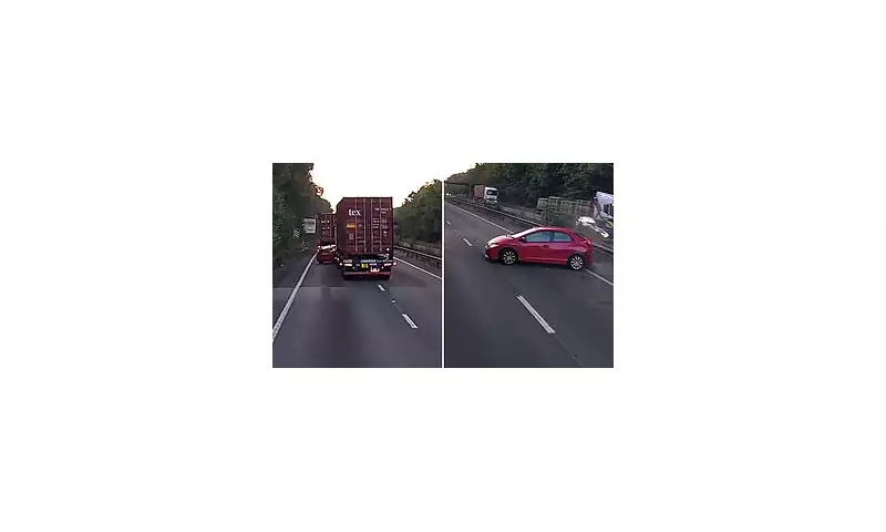 Shocking Moment Reckless Driver's Dangerous Overtake Ends in Disaster on UK Motorway