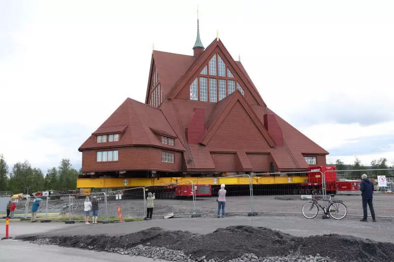 Sweden's Iconic Arctic Church Begins Epic 3km Relocation Journey