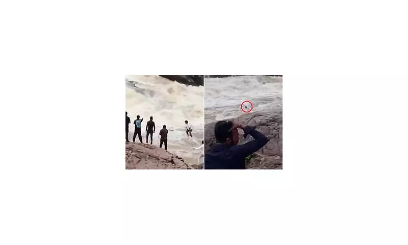 Tragic Drone Footage Captures YouTuber, 22, Swept to His Death at Waterfall | Daily Mail