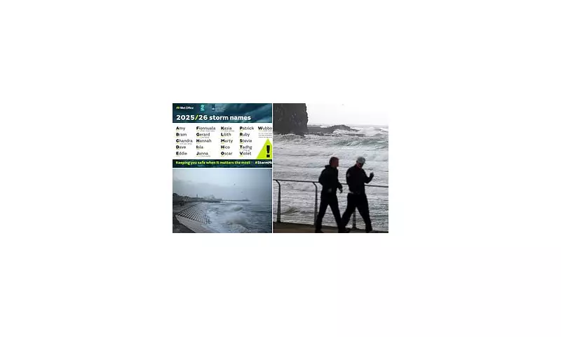 UK Storm Names 2025-26 Revealed: Met Office Unveils Next Season's List
