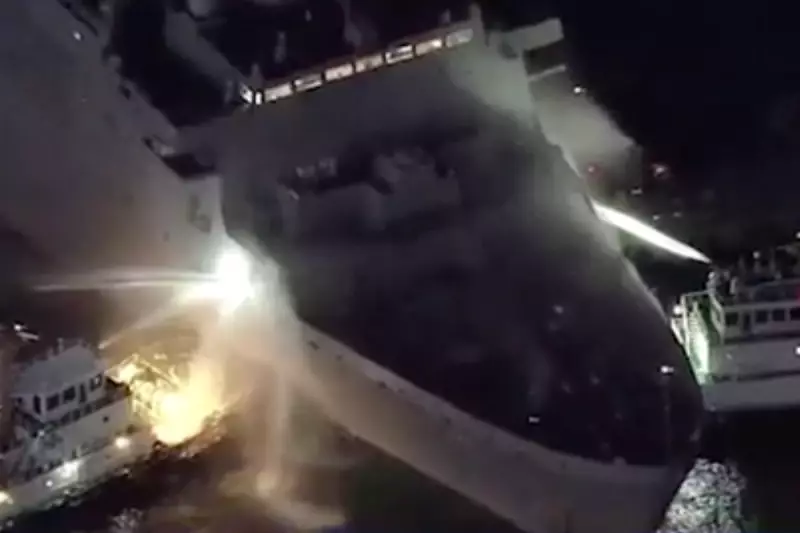 US Navy Ship USS New Orleans Catches Fire in Okinawa: Sailors Injured