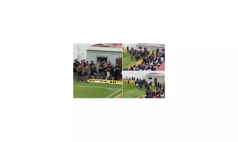 Violent Clash Erupts as Football Hooligans Attack Police in Spain During Friendly Match