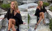Amanda Holden Stuns Fans with Ageless Beauty During Greek Getaway – See Her Breathtaking Photos!